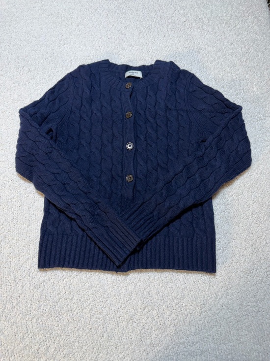 Sunday Best Sweaters - Sunday Best Aritzia Cable Knit Cardigan Navy XS Button Front